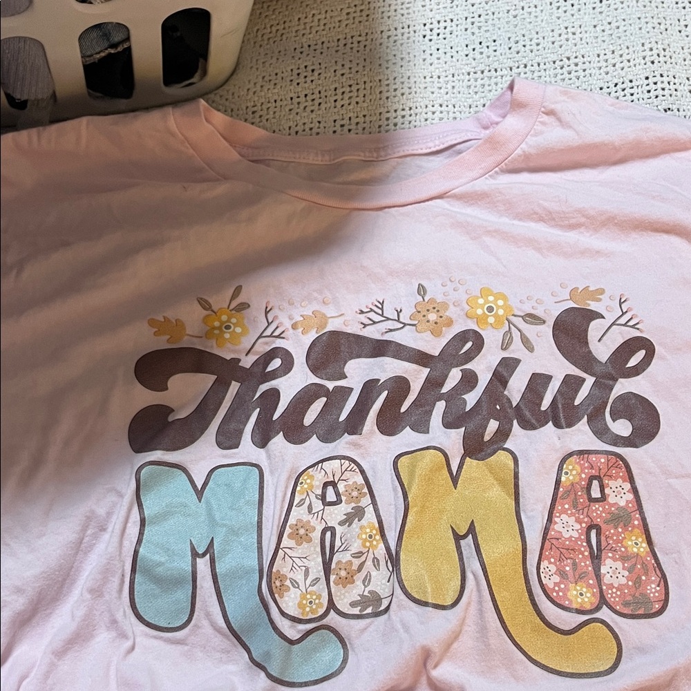 Thankful Mama Pink Kids Shirt